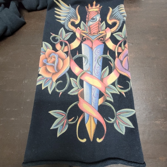 Christian Audigier DEADSTOCK Y2K flare sweats Sz S RARE!!!! - Picture 8 of 16